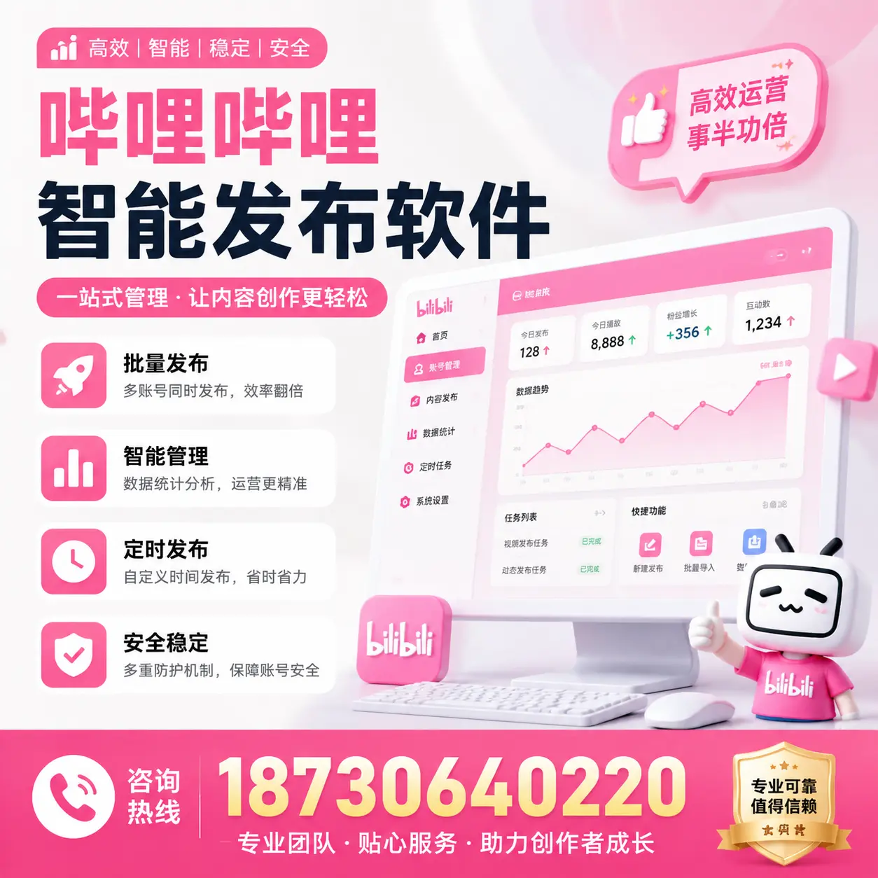 如何评估哔哩哔哩智能发布软件的ROI？临夏 企业必读